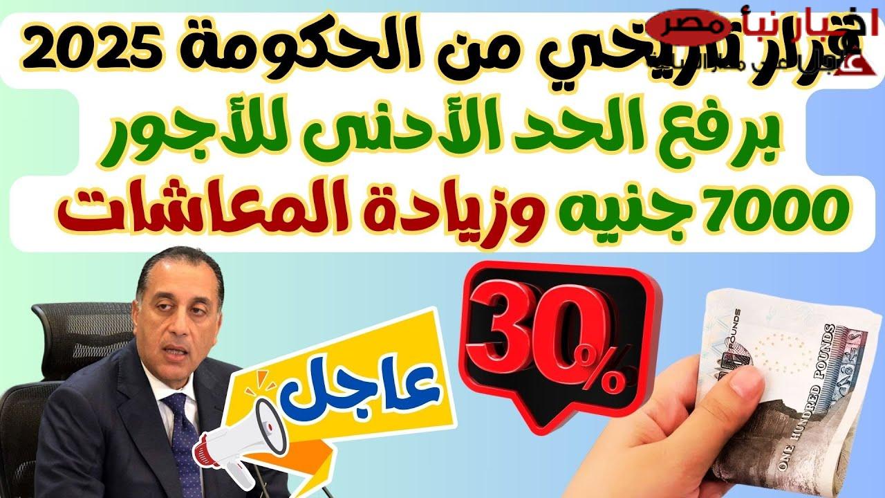 تنفيذا لتوجيهات الريس السيسي المجلس القومي للأجور يقرر رفع الحد الأدنى للأجور للعاملين بالقطاع الخاص لـ7000