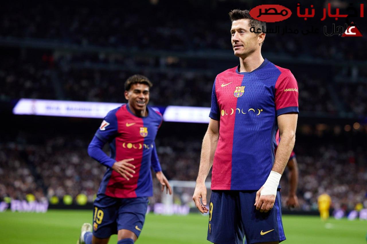 ليفاندوفسكي يواصل صدارته في جدول ترتيب الدوري الاسباني بعد ختام الجولة الـ 24