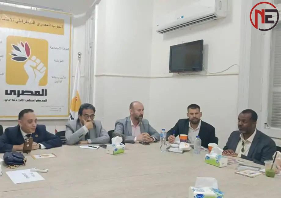 رئيس “المصري الديمقراطي” يستقبل وفدًا من الحزب الديمقراطي الاجتماعي السويدي ويطالب بموقف أوروبي قوي تجاه حرب غزة
