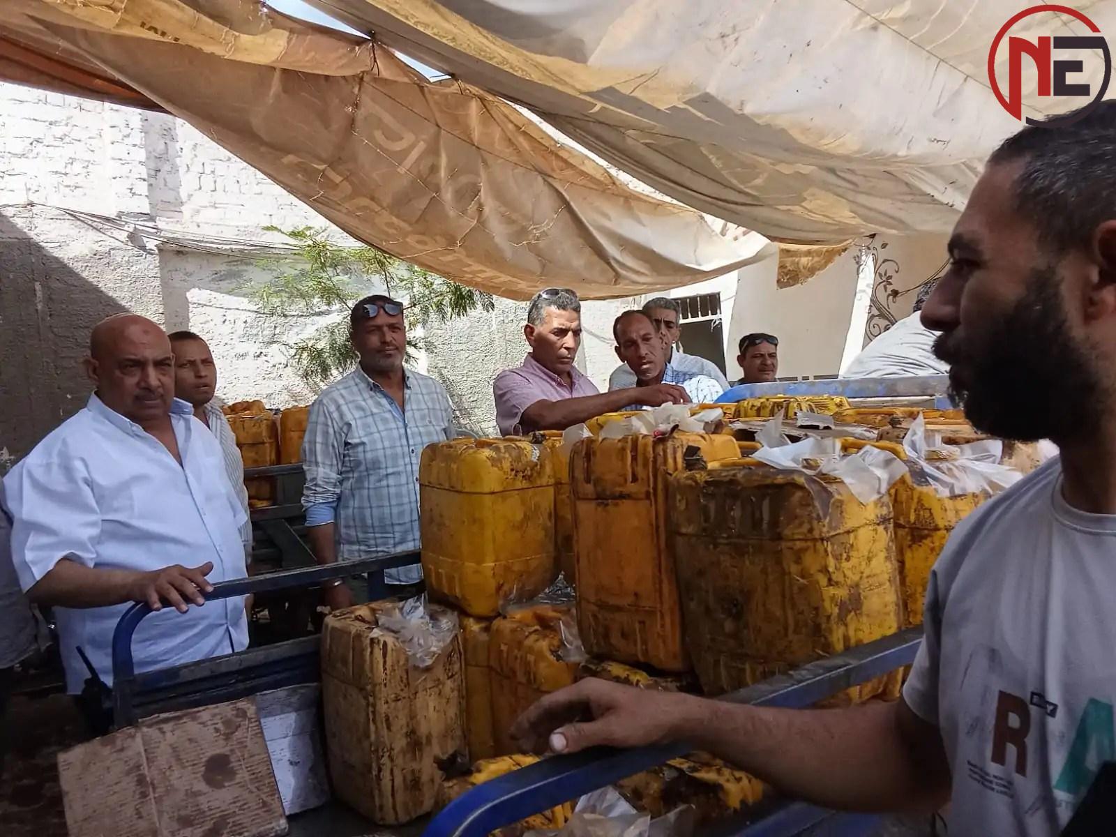 محافظة الجيزة تغلق منشأة غير قانونية لإعادة تدوير زيوت الطعام بمنطقة أوسيم