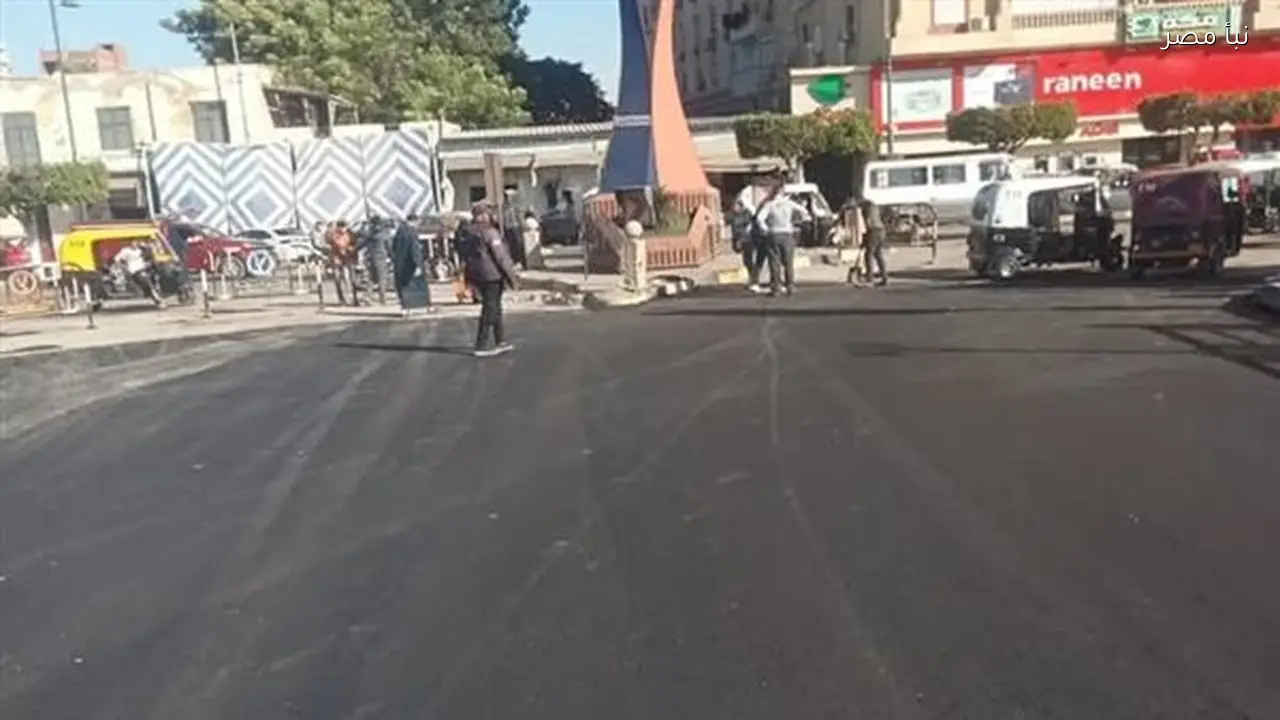 إعادة فتح كوبري مبارك أمام حركة السيارات في شبين الكوم بالمنوفية