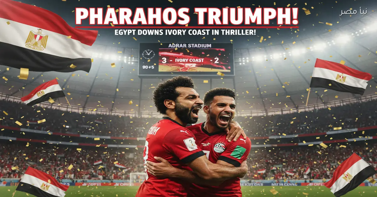 نتيجة مباراة مصر وكوت ديفوار والتأهل لملاقاة السنغال في نصف نهائي قوي