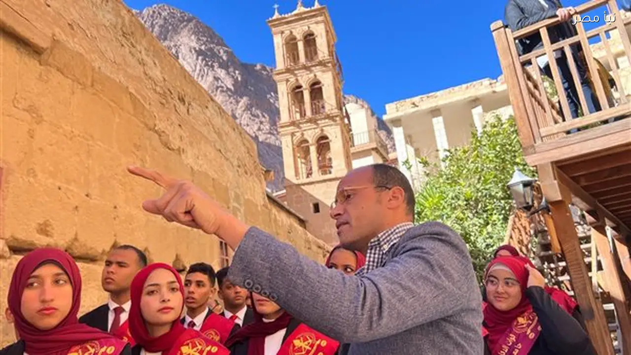 زيارة 1208 سائح للمقدسات الدينية والتاريخية في مدينة سانت كاترين