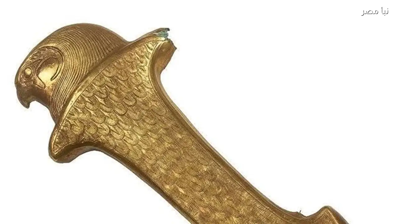 مقبض خنجر رأس الصقر الملكي يكشف فخامة عصر الانتقال الثالث في المتحف المصري