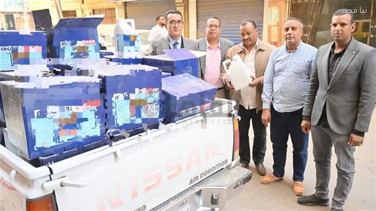 ضبط عشرة أطنان من السكر والمبيدات مجهولة المصدر في حملات تموينية مكثفة بالأقصر