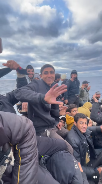 جانب من فيديو الهجرة غير الشرعية