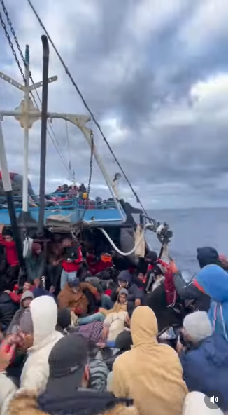 جانب من فيديو الهجرة غير الشرعية