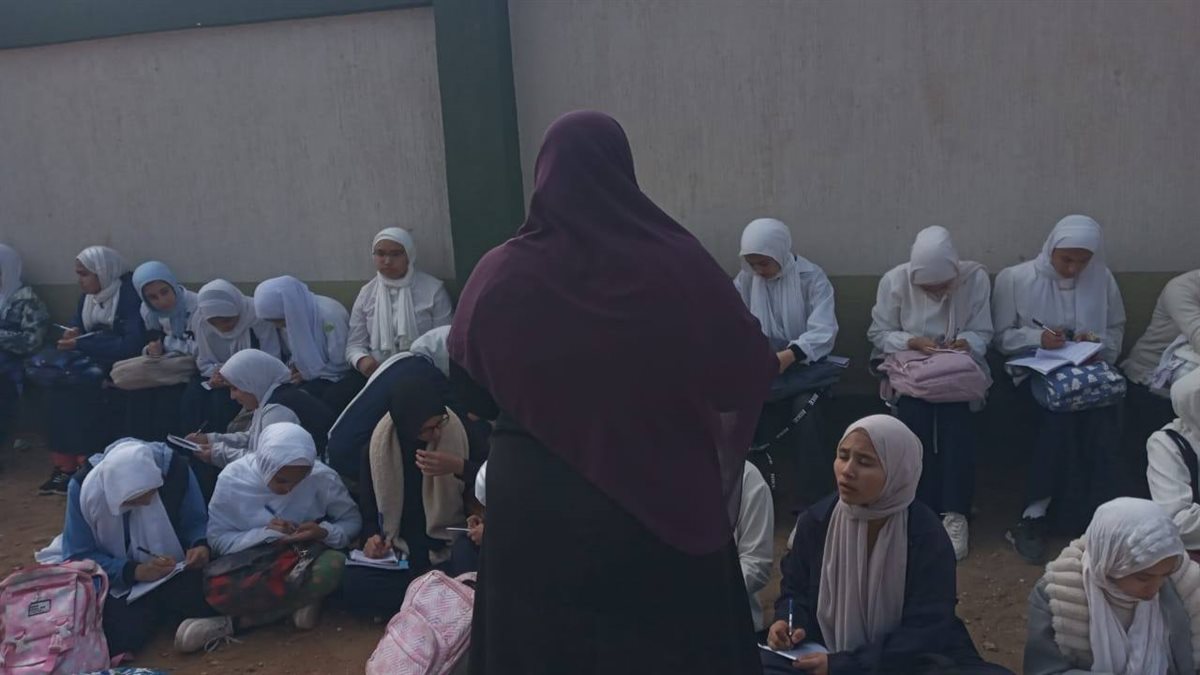 جانب من الطلاب