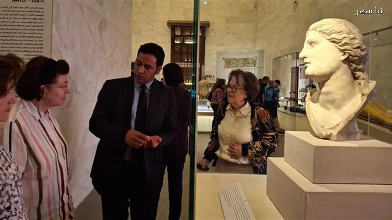 وزيرة الثقافة اليونانية تزور المتحف القومي للحضارة وتثني على غنى الحضارة المصرية