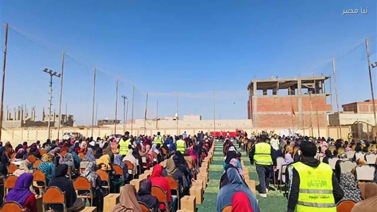 توزيع 520 كرتونة مواد غذائية من تضامن الفيوم لتعزيز الحماية الاجتماعية