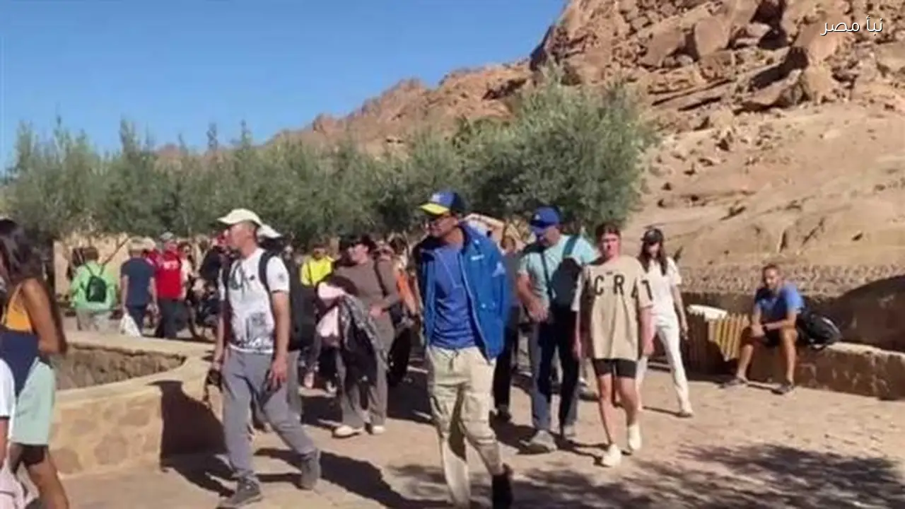 548 سائحا وزائرا يصلون إلى مدينة سانت كاترين قبل ساعات من حلول رمضان