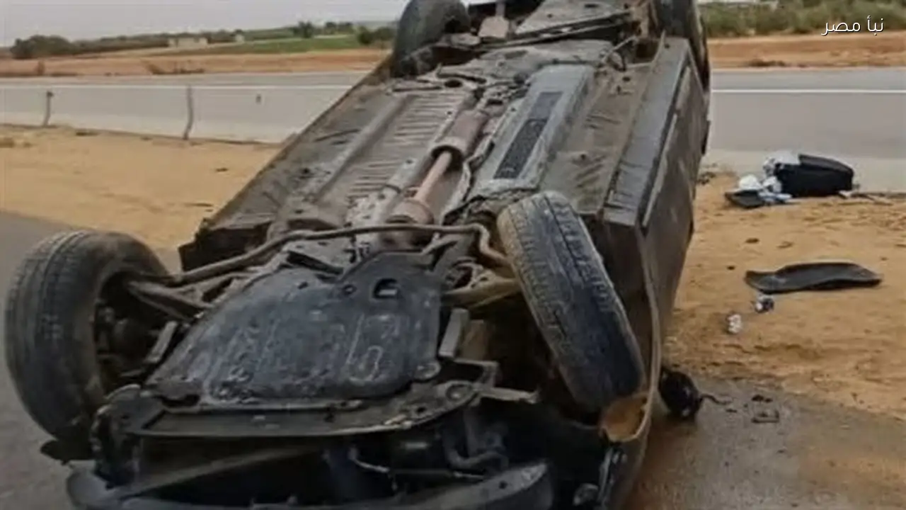 إصابة شخصين نتيجة انقلاب سيارة ملاكي في نفق الشهيد أحمد حمدي بالسويس