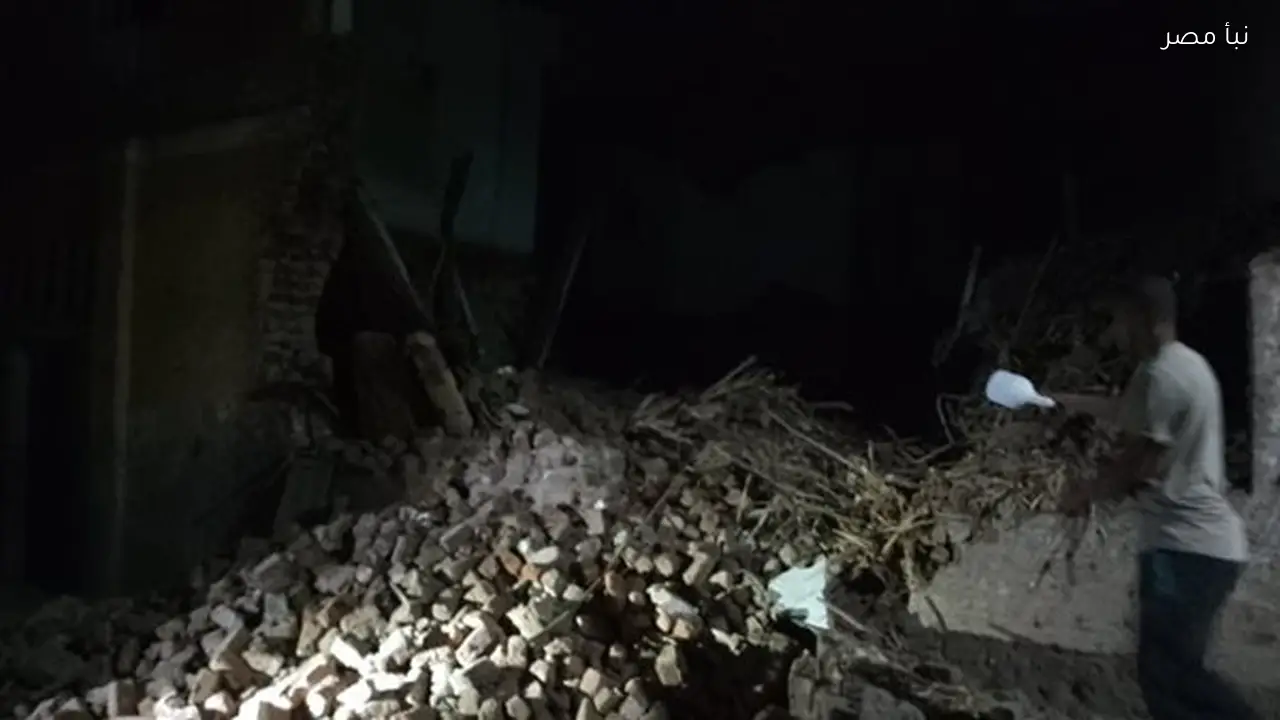إصابة شخصين نتيجة انهيار منزل بجوار معهد أزهري في قنا