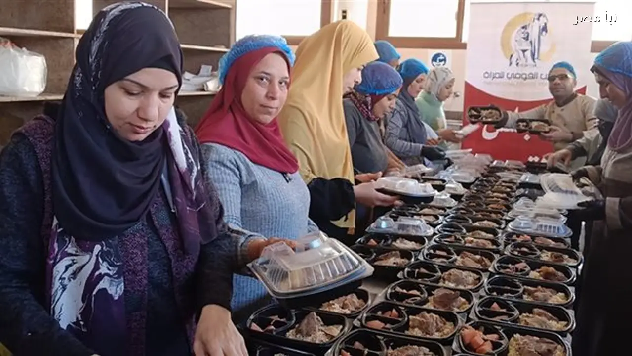 إعداد 740 وجبة إفطار ساخنة من إنتاج مطبخ المصرية بإيد بناتها في البحيرة