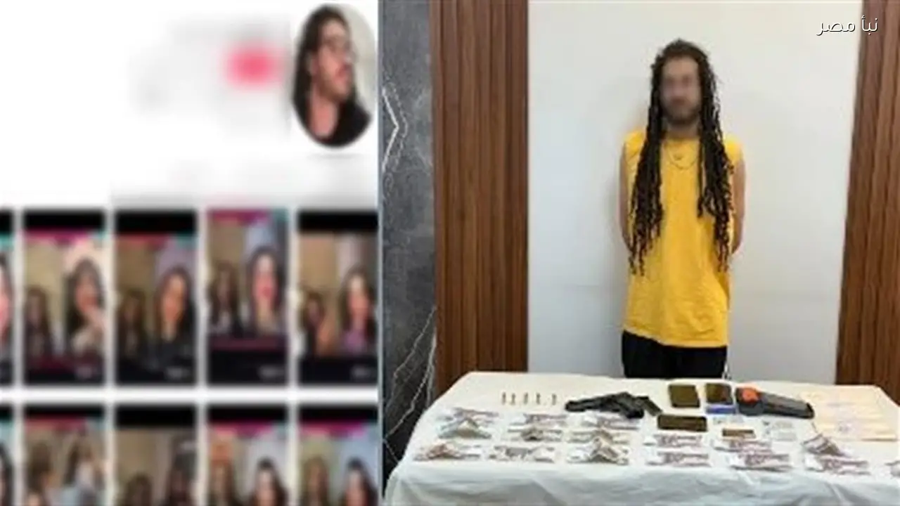 السجن ثلاث سنوات للتيك توكر خالد الرسام بتهمة حيازة مخدرات وسلاح وغسل أموال في المنيا