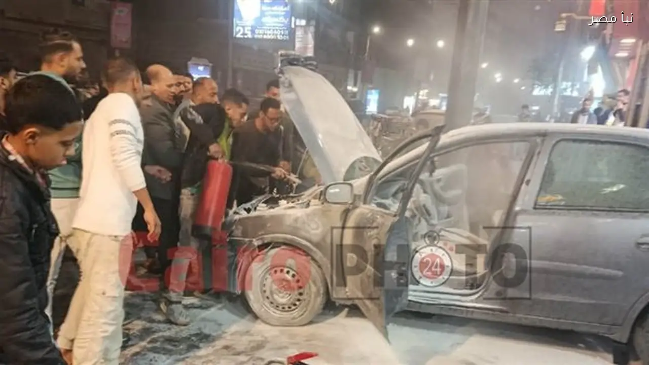 السيطرة على حريق سيارة خاصة داخل محطة وقود في أسيوط