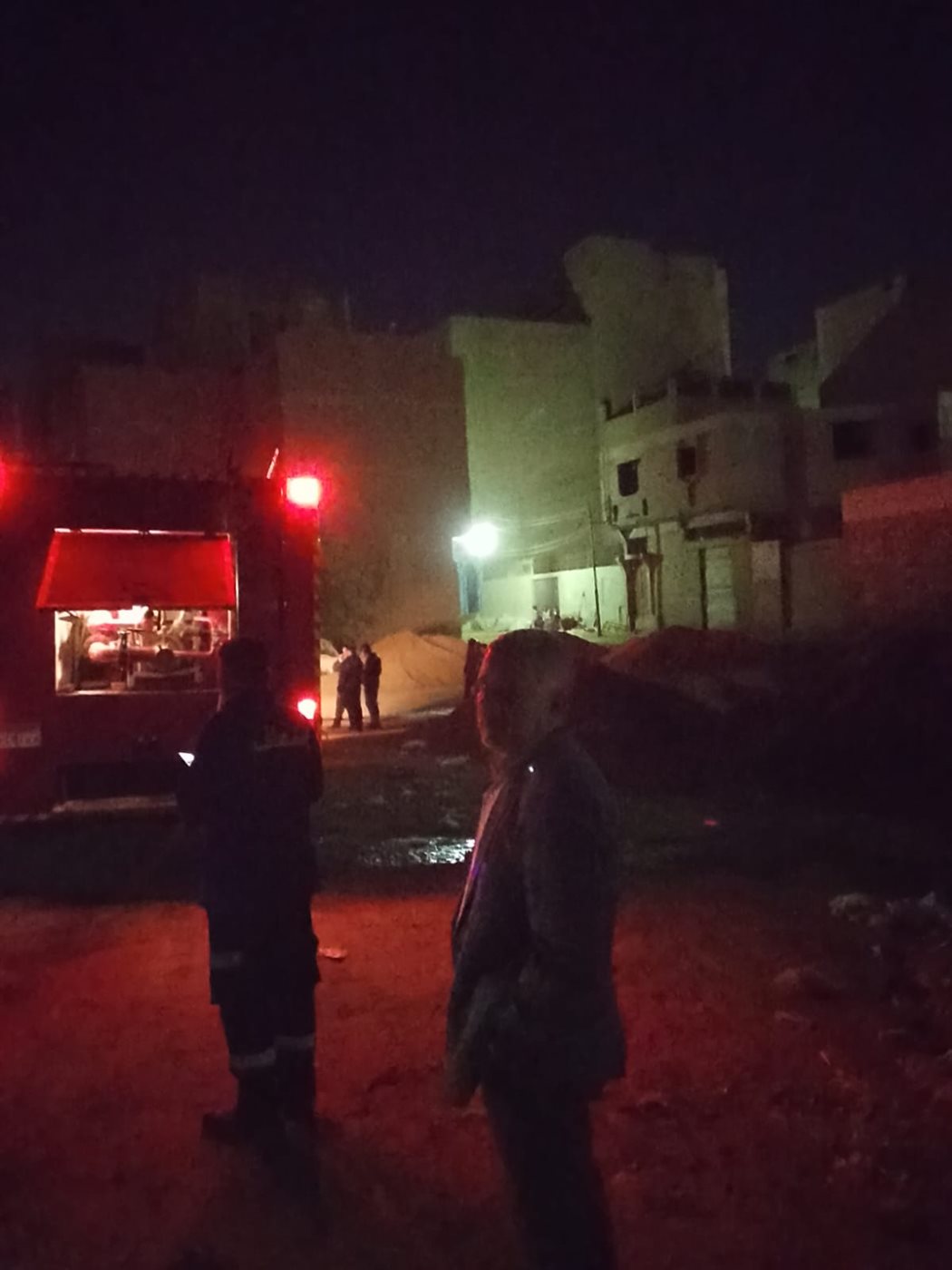 حريق في مخازن تعبئة وتغليف بسوهاج