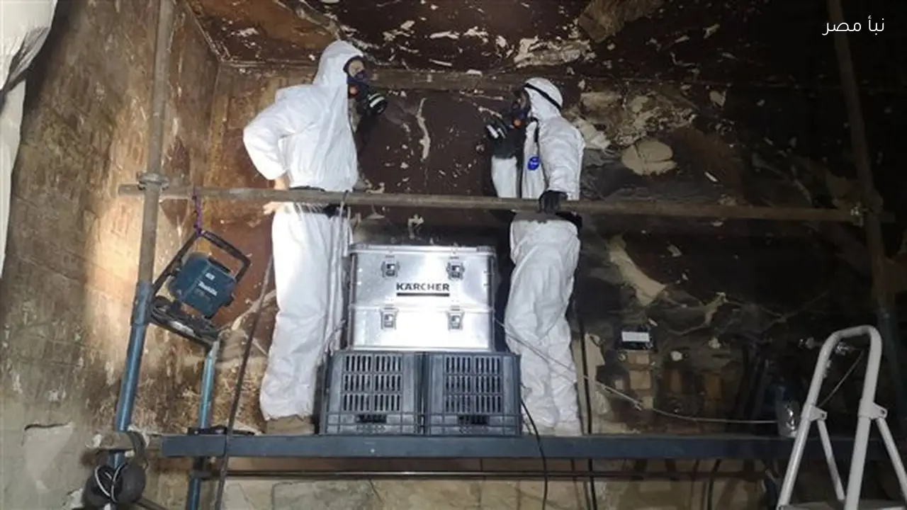 انتهاء موسم ترميم جدران القاعة الثانية من مقبرة بادي آمون أوبت بالتعاون مع متحف اللوفر