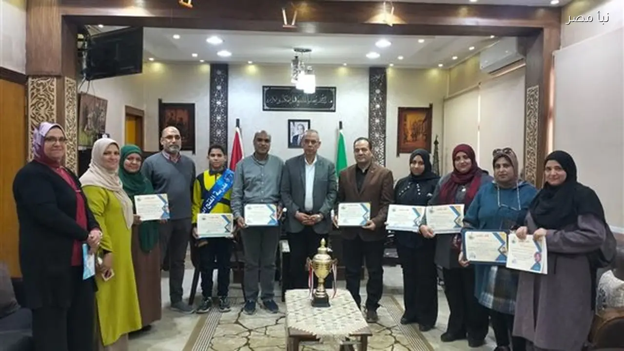 تكريم فرسان التنمية المستدامة بالقليوبية لحصولهم على مراكز متقدمة على مستوى الجمهورية