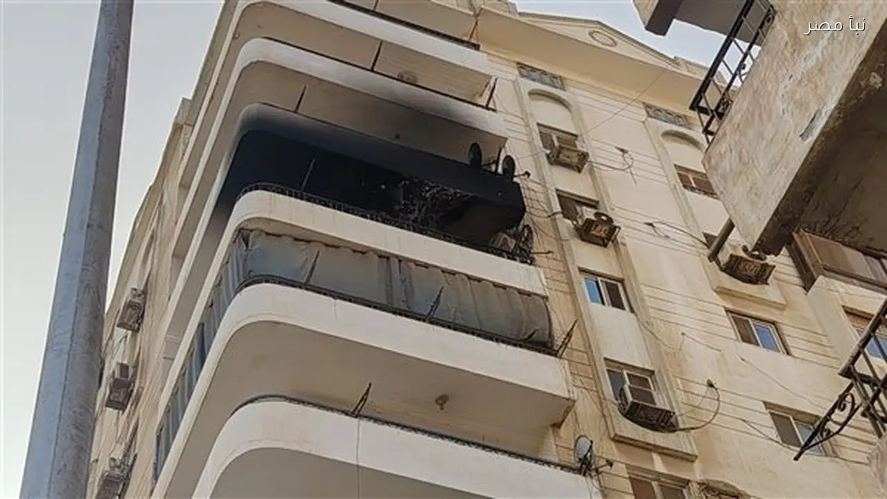 حجز عريس 24 ساعة بعد حريق شقة سكنية في السويس بسبب إطلاق ألعاب نارية