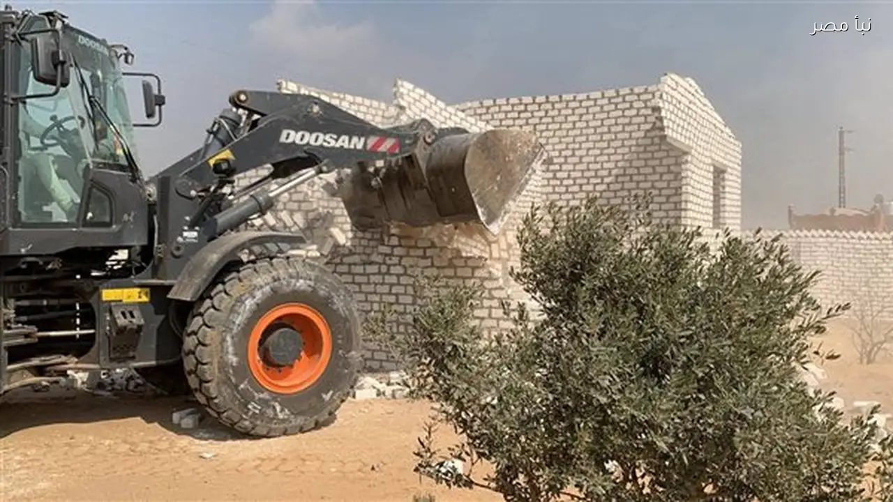 حملة شاملة لإزالة التعديات والمخالفات في قرية سرابيوم بالإسماعيلية