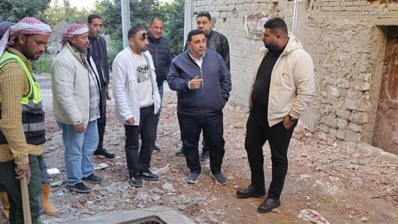 رئيس مياه البحيرة يتفقد سير تنفيذ الوصلات المنزلية في إطار مبادرة حياة كريمة