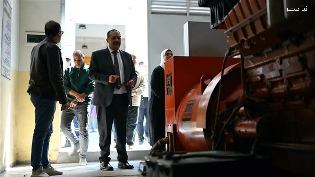 رئيس مياه القناة يقوم بجولة تفقدية في محطتي زرب للصرف الصحي بالسويس