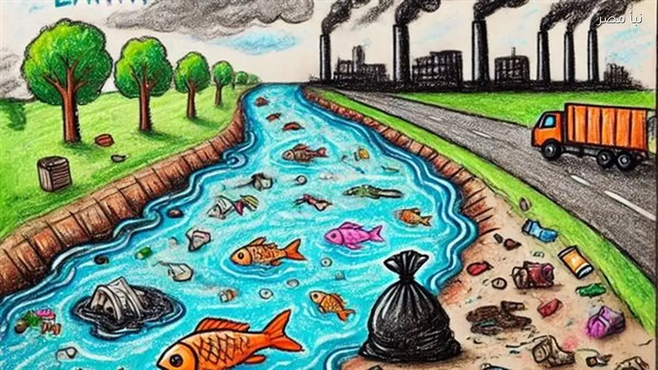 رسومات توعوية حول البيئة النظيفة والملوثة تدعو لحماية كوكب الأرض