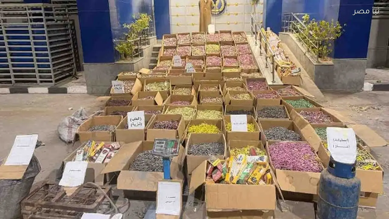 ضبط 2950 قطعة من الألعاب النارية المحظورة في محافظة الغربية