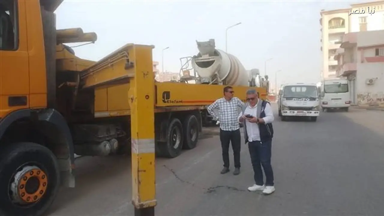 ضبط أعمال خرسانية مخالفة في الغردقة ومصادرة خلاطة أسمنت من رئيس حي جنوب