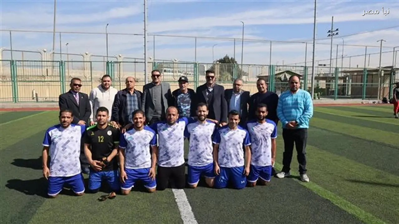 فريق كرة القدم بشركة مياه الشرب والصرف الصحي بالقليوبية يحقق لقب كأس دوري المصالح الحكومية