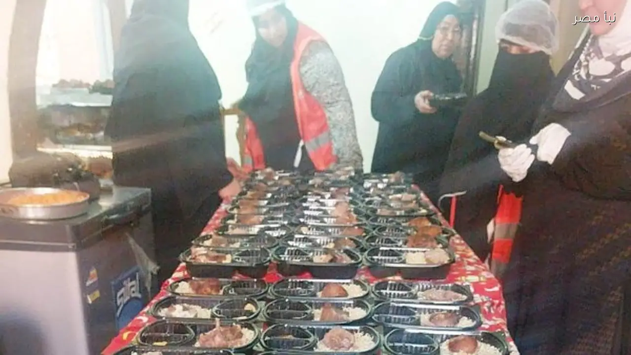 قومى المرأة بأسوان يوزع 700 وجبة غذائية على الأسر المحتاجة في قرى حجازة والعتمور