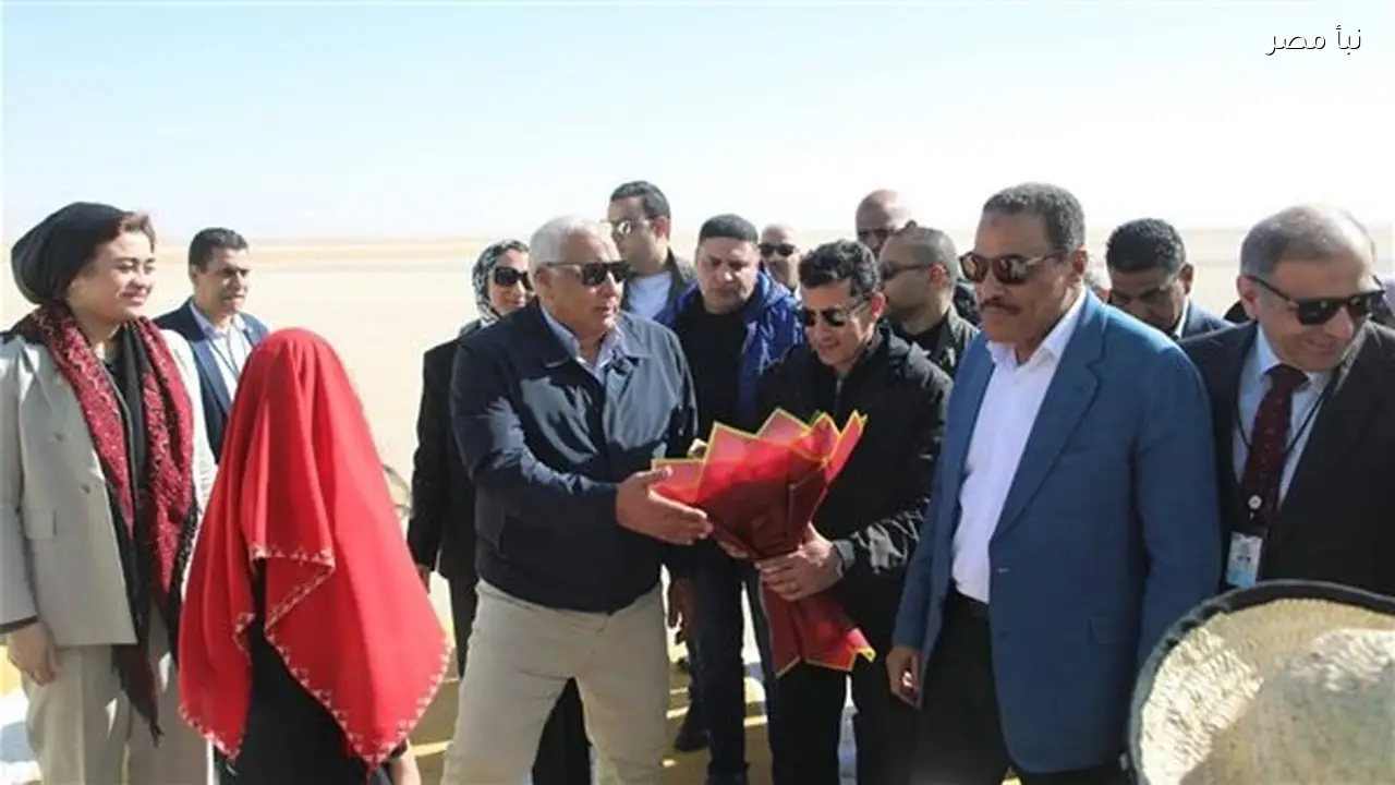 محافظ الوادي الجديد يستقبل وزير الشباب والرياضة ومحافظ مطروح في ختام أولمبياد المحافظات الحدودية