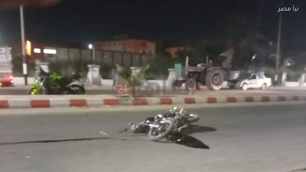 مصرع رجل في الأربعين من عمره في حادث انقلاب موتوسيكل بمحافظة قنا