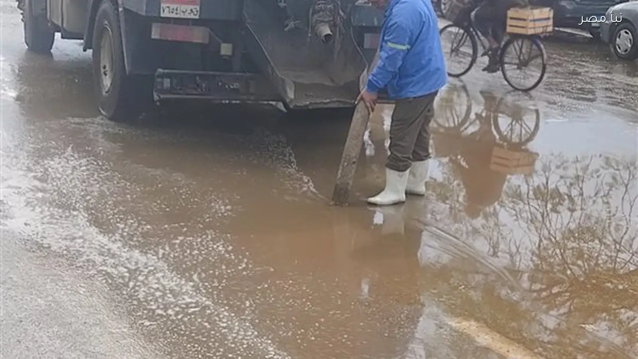 مياه القليوبية تعلن حالة الاستعداد القصوى لمواجهة تجمعات الأمطار المتوقعة