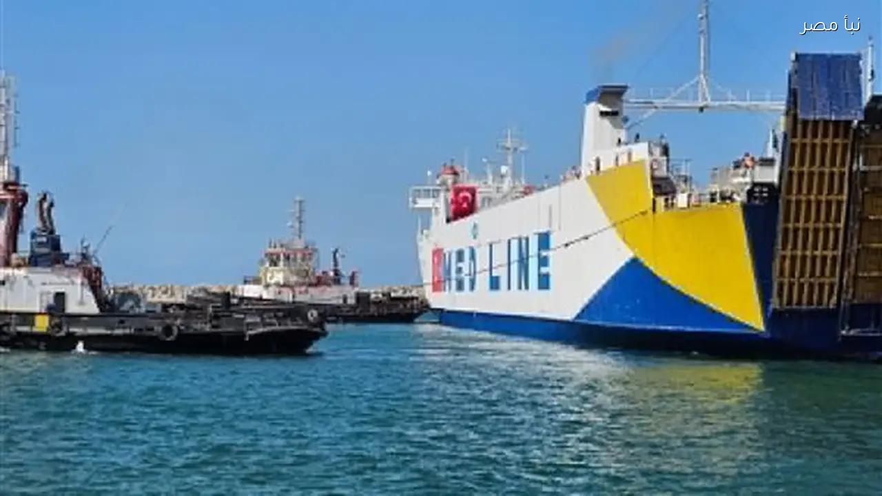 ميناء العريش يستقبل سفينة غذائية تركية لإدخال مساعدات إلى غزة