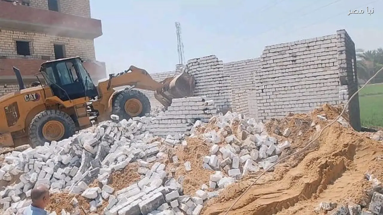 إزالة 1478 حالة تعد على الأراضي الزراعية وأملاك الدولة في محافظة الشرقية