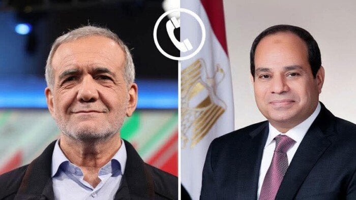 الرئيس السيسي يتلقى اتصالًا هاتفيًا من نظيره الإيراني.. ويؤكد رفض مصر القاطع استهداف دول الخليج
