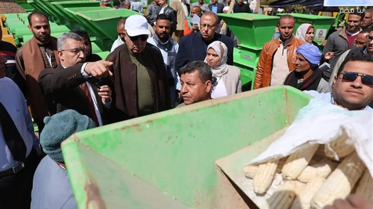 محافظ المنيا يوزع 48 طناً من الذرة بمركز سمالوط لتقليل الفاقد الزراعي