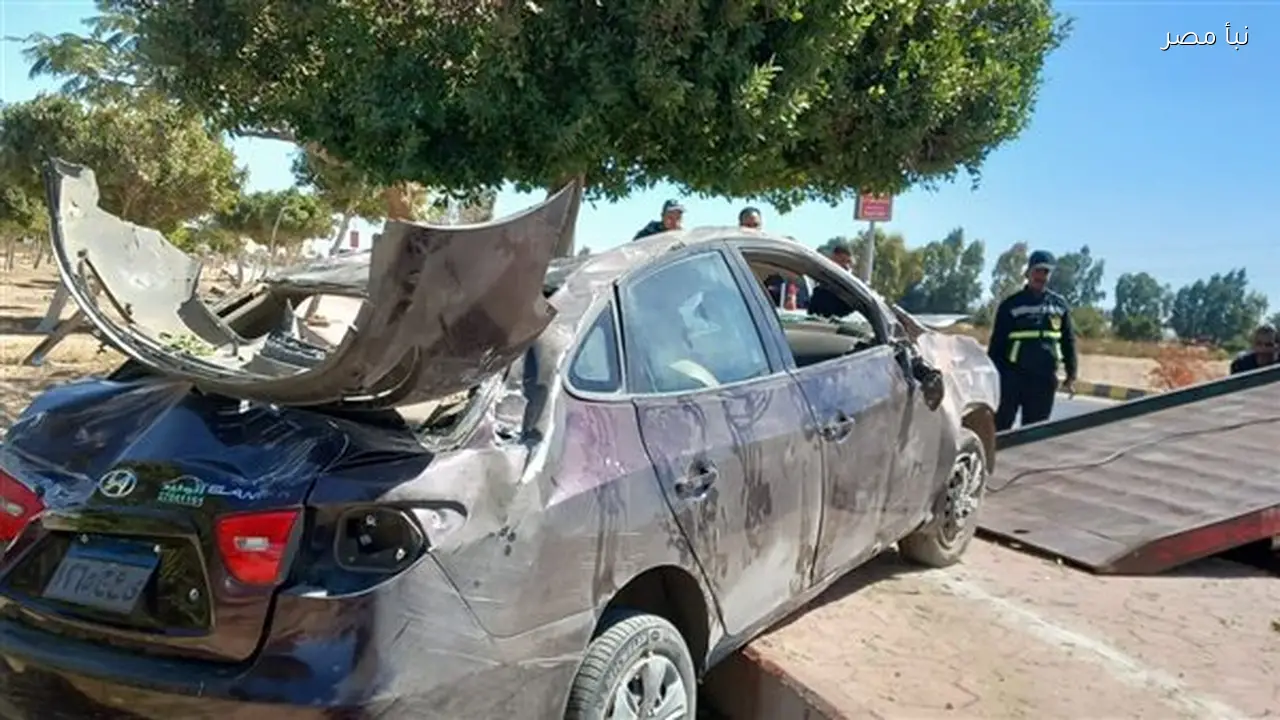 مصرع فتاة وإصابة اثنتين في حادث انقلاب سيارة ملاكي بمدينة أسيوط الجديدة